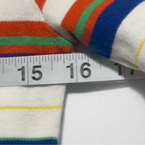 Chaps Boys Striped Short Sleeve Polo Shirt Size M (10-12) ~ Excellent - Picture 4 of 8